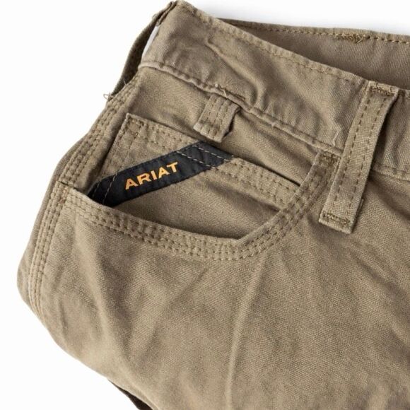 Ariat Rebar M7 Slim Straight DuraStretch Work Pants 34x32 Khaki - Picture 7 of 8